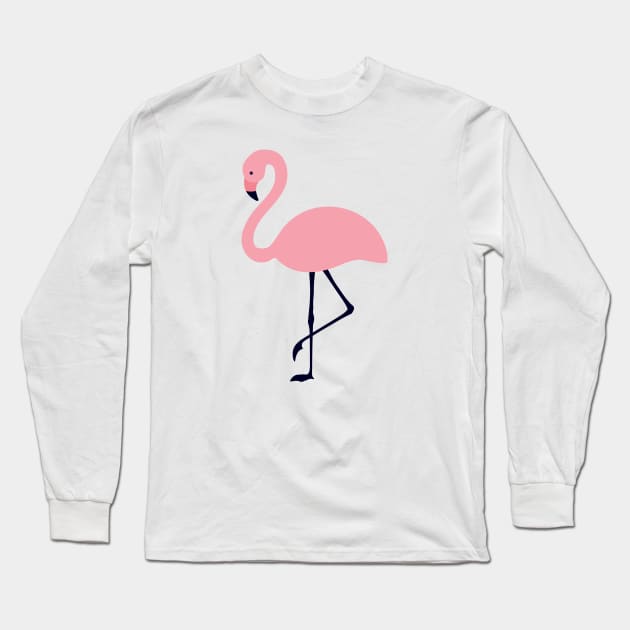 Pink Flamingo Long Sleeve T-Shirt by themadesigns